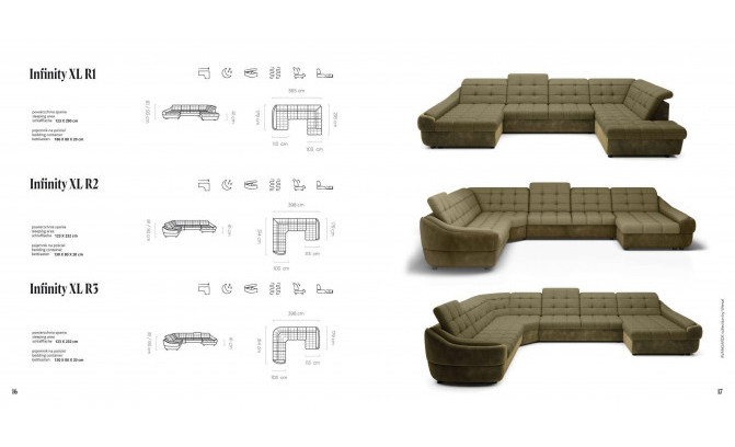 Угловой диван INFINITY XL R2